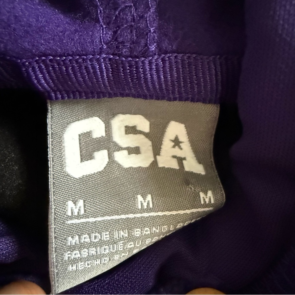 NEW Baltimore Ravens Hooded Sweatshirt Medium‎ Purple NFL Team CSA Football Gold - Picture 3 of 9